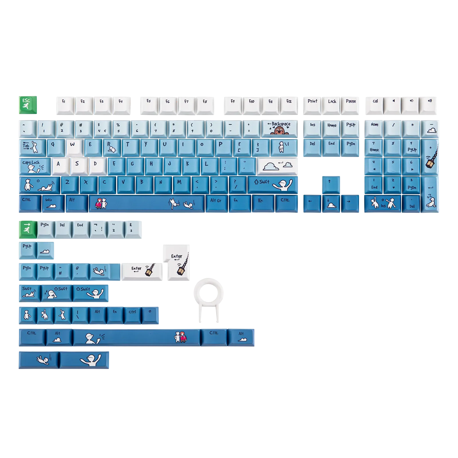 EPOMAKER × Human Fall Flat FALLEN Series Keycap Set