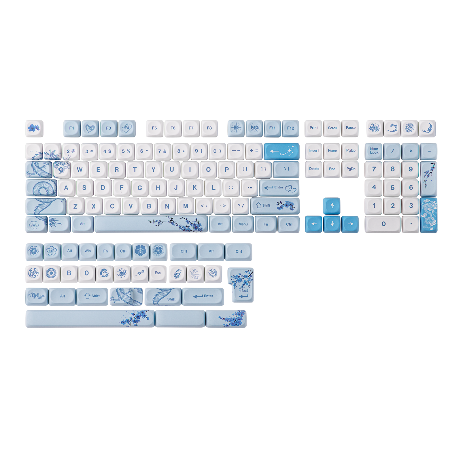 EPOMAKER x LINDSEYSZN Azure Dragon SZN Keycaps Set — product hero shot