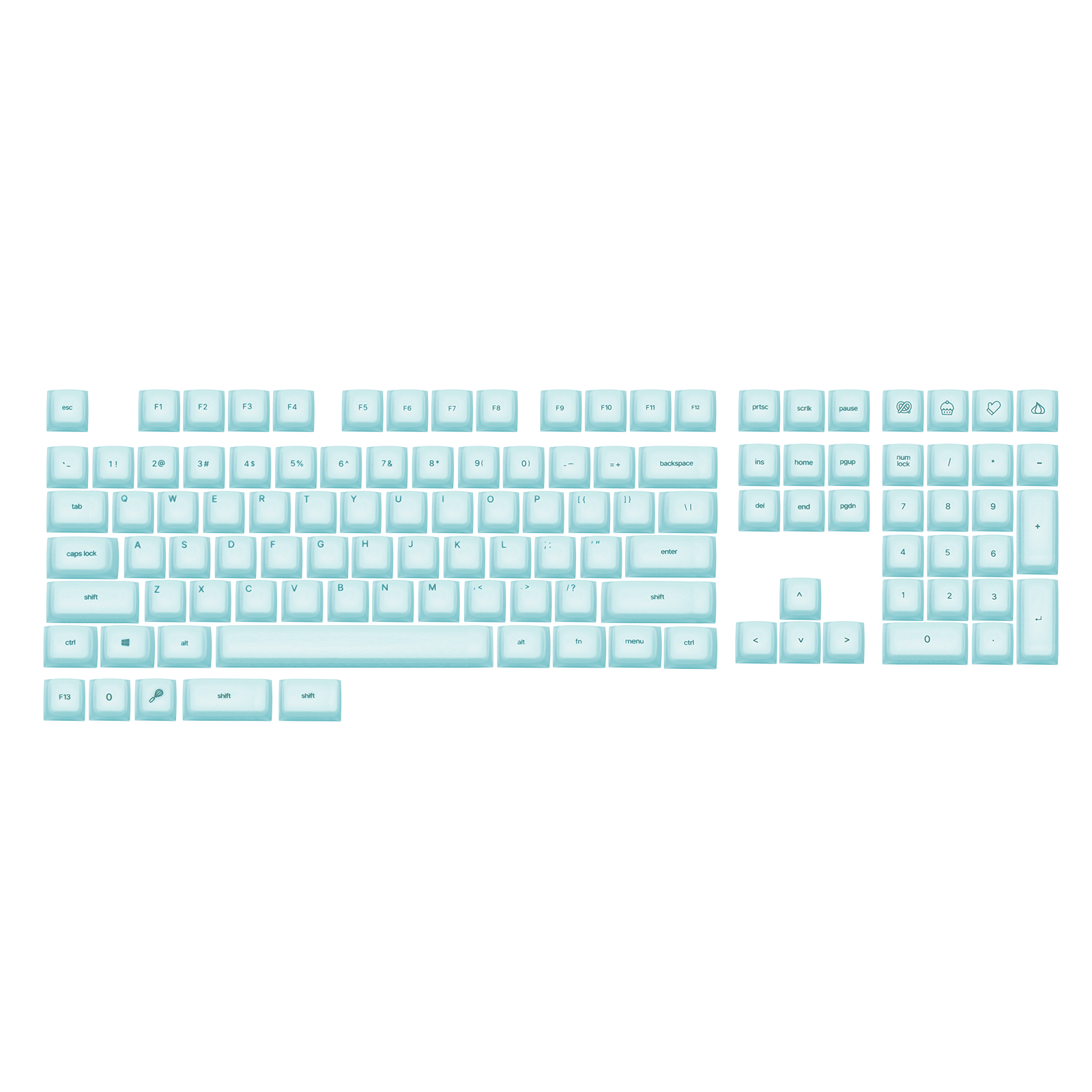 TH108 + AegisSil Keycaps Set Bundle