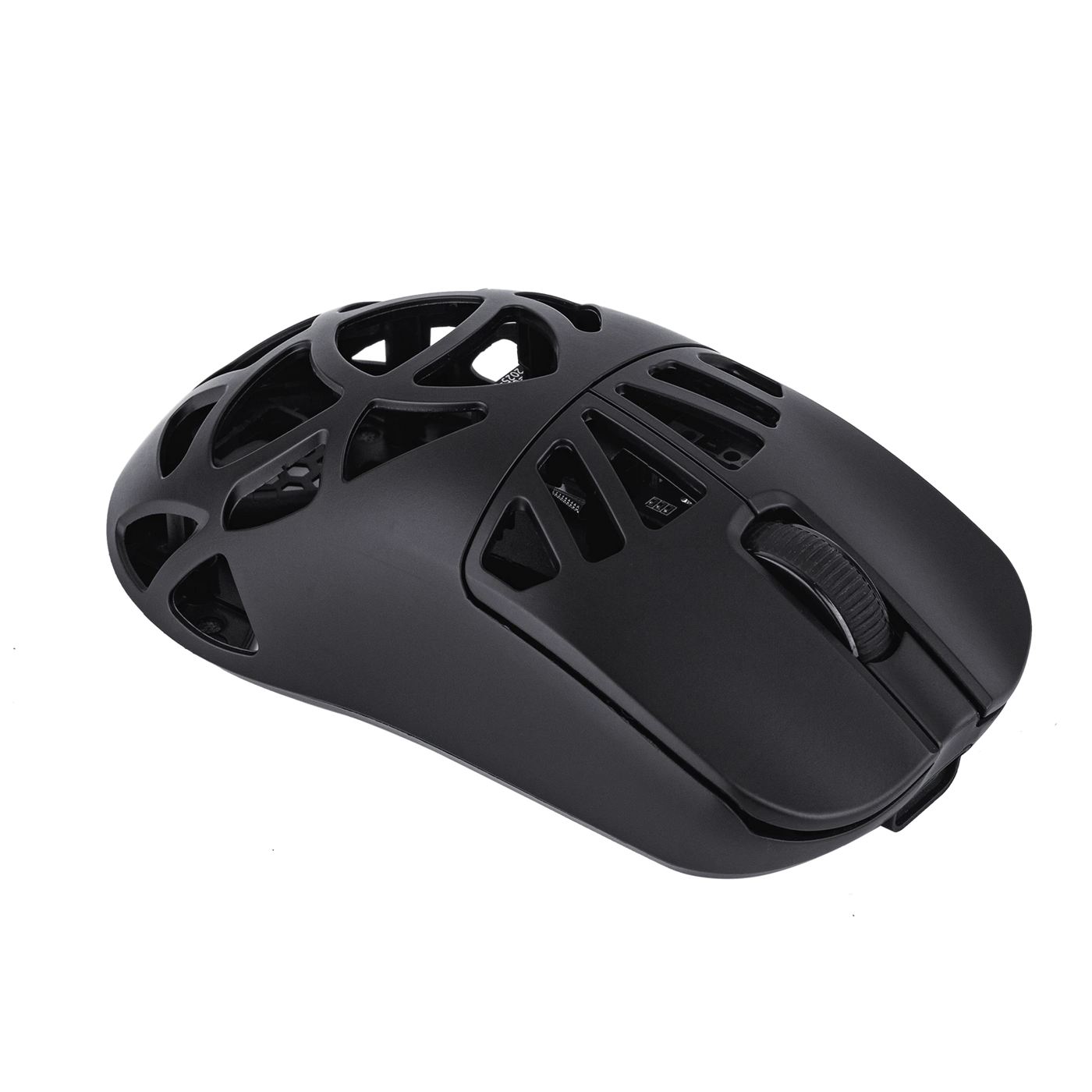EPOMAKER CarbonX Mouse Black top angled view with scroll wheel detail