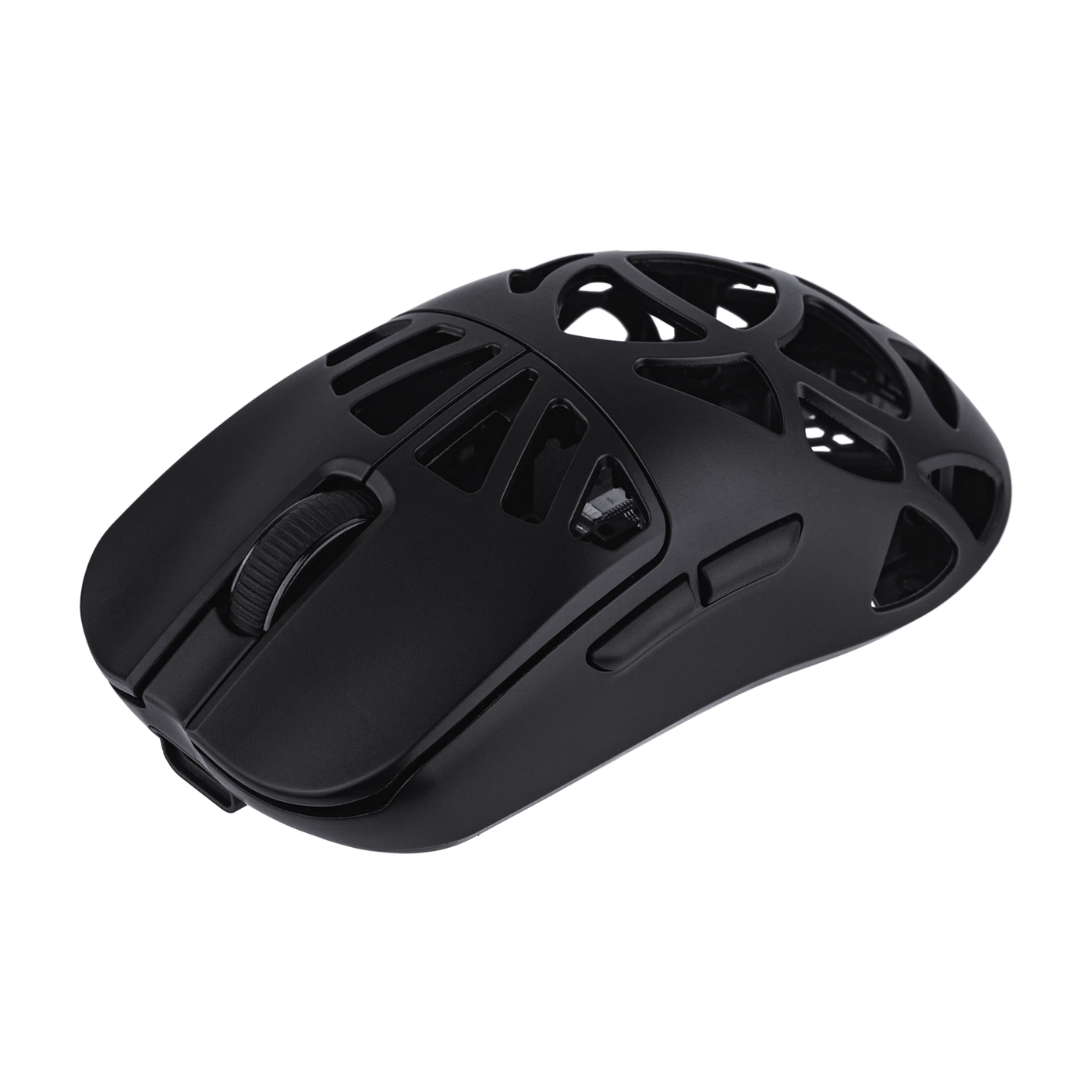 EPOMAKER CarbonX Mouse Black angled view showing scroll wheel and click area