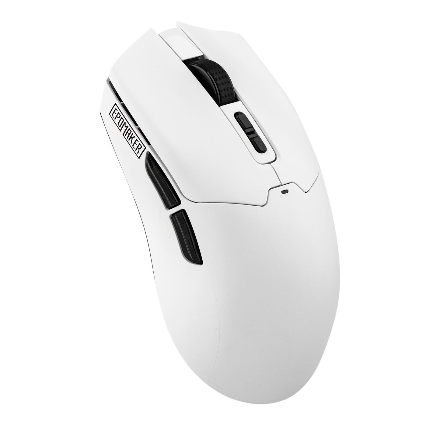 EPOMAKER Click Lite Mouse White 3/4 angled view from the rear