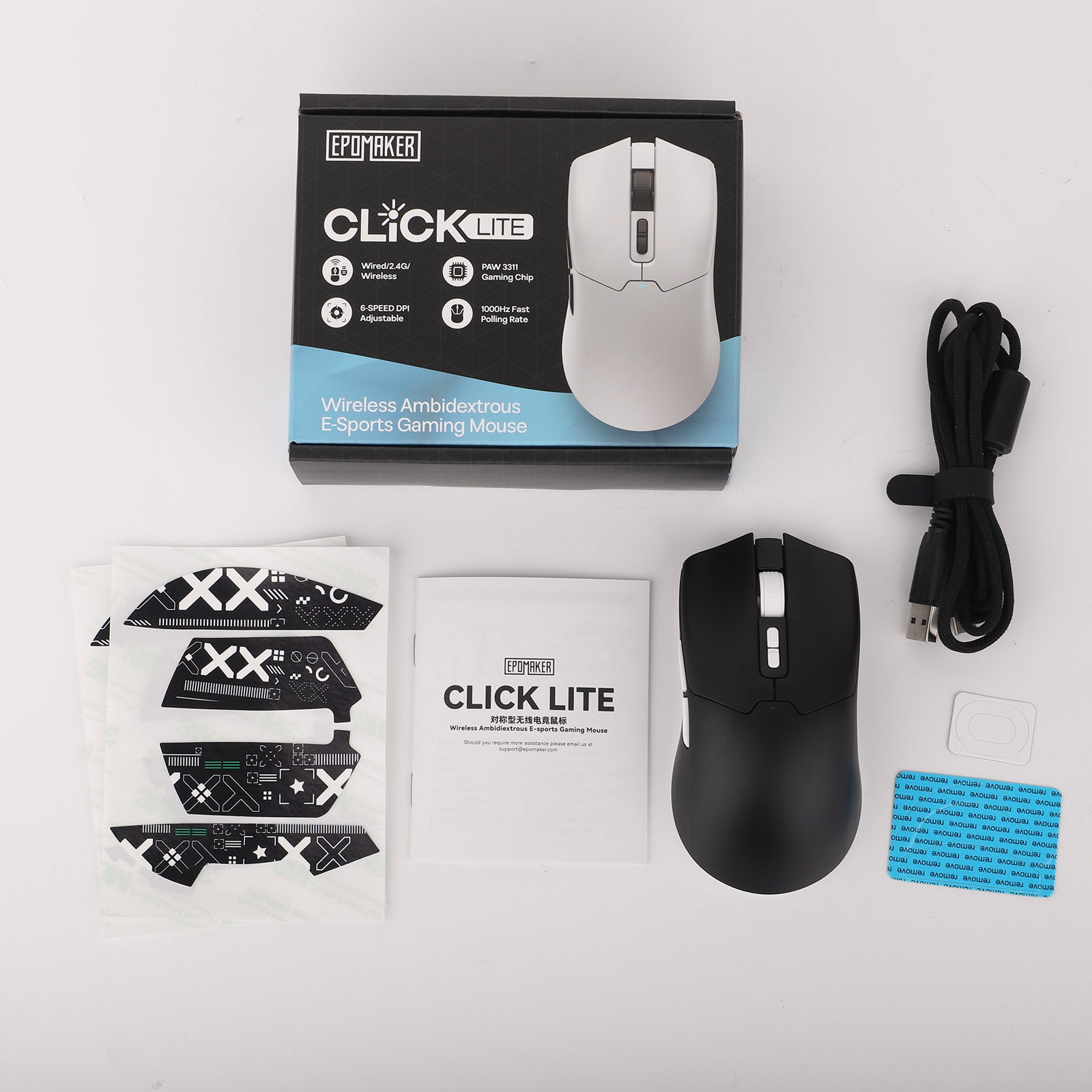 EPOMAKER Galaxy100 Lite + Click Lite Mouse Bundle