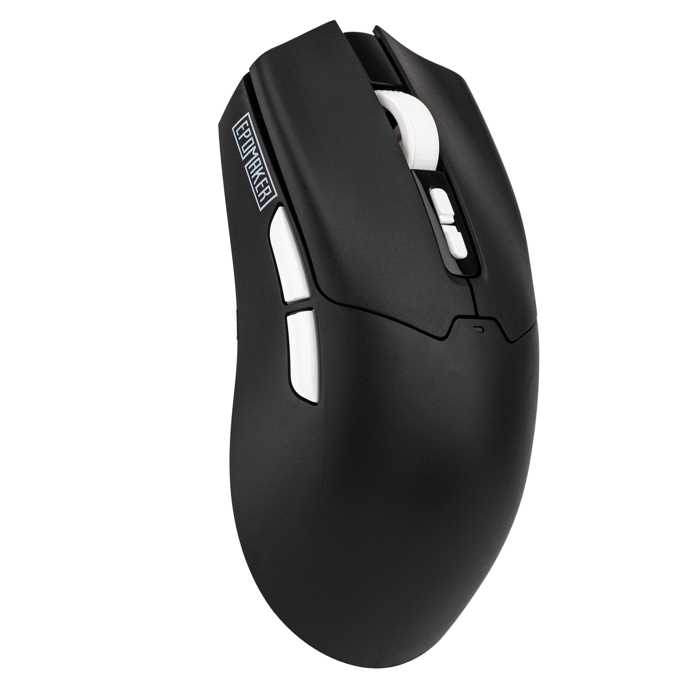 EPOMAKER Click Lite Mouse Black 3/4 angled view with EPOMAKER logo on side