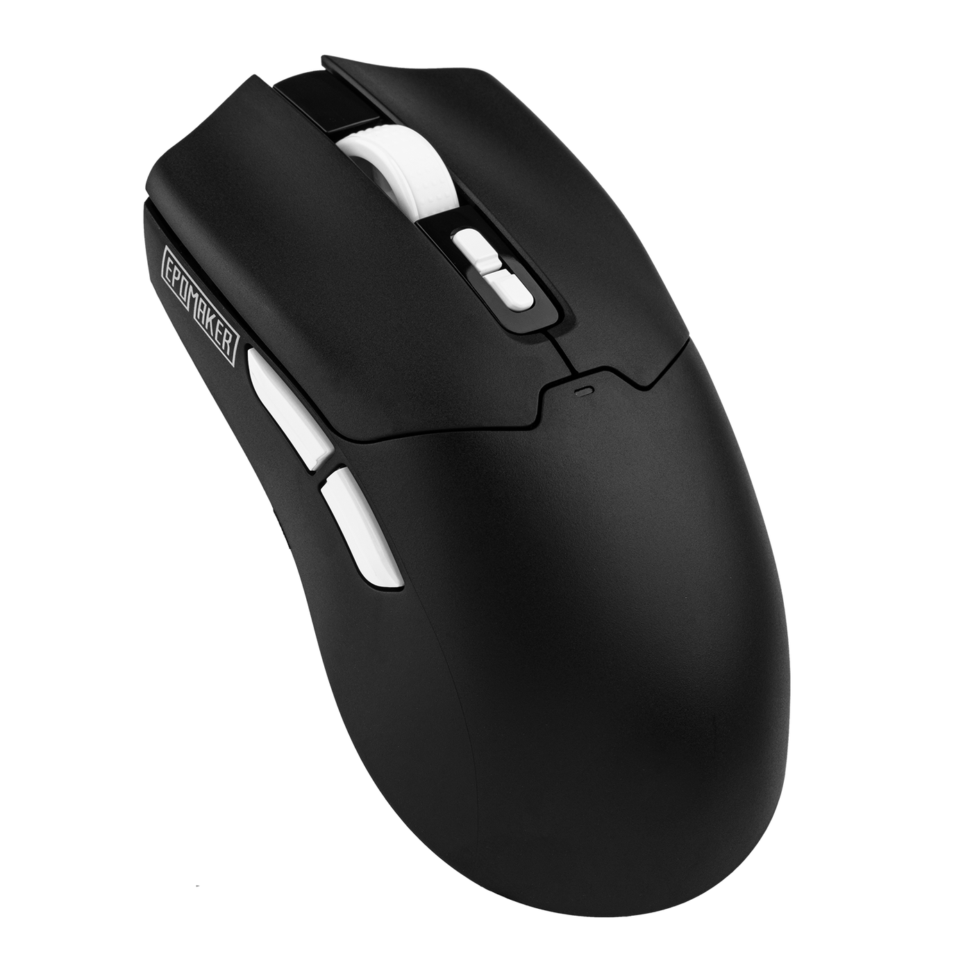 EPOMAKER Click Lite Mouse Black angled view with side buttons visible