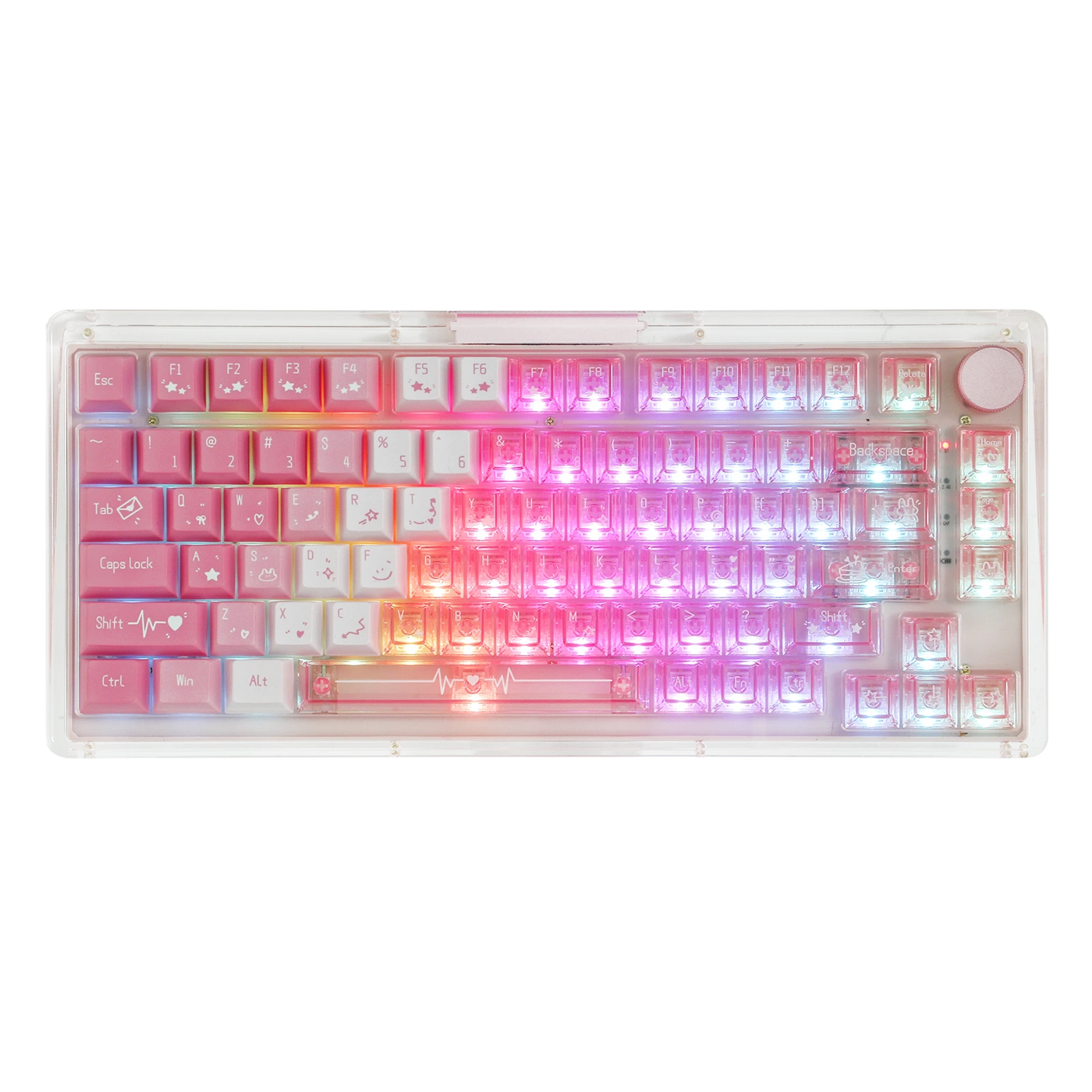 EPOMAKER DuoChrome Keycaps Set — top-down view