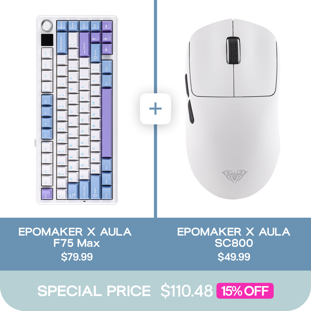 EPOMAKER X AULA F75 Max + EPOMAKER X AULA SC800 Bundle