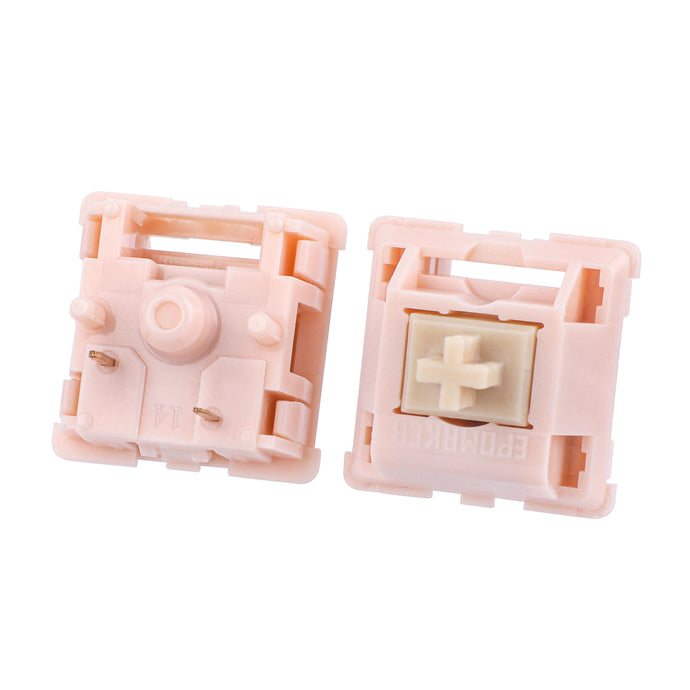 EPOMAKER Nude Rosa Silent Switch Set — Mechanical Keyboard, Sound,