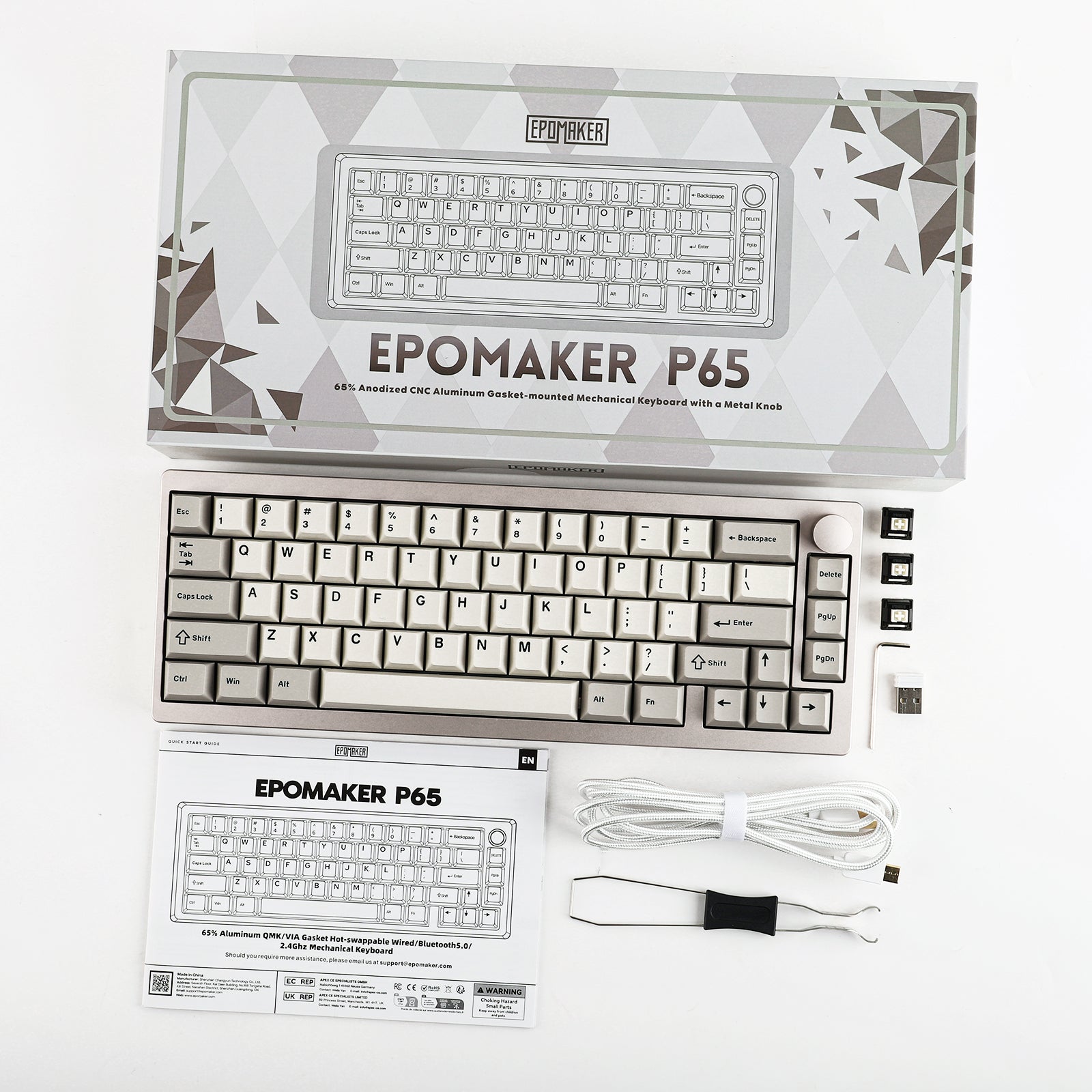 EPOMAKER P65 Tri-Mode VIA Mechanical Keyboard