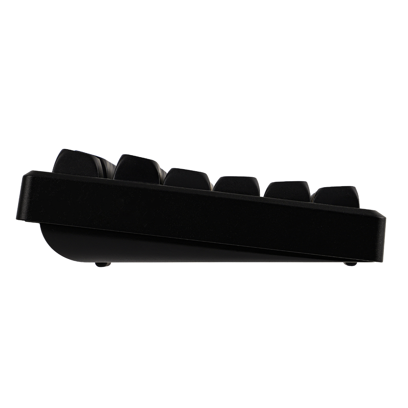 EPOMAKER Galaxy100 QMK/VIA Black side profile, no lighting