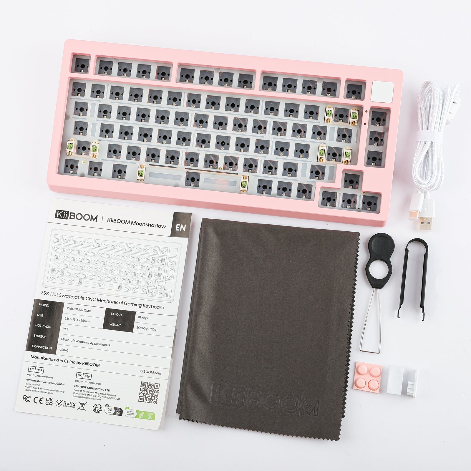【週末割】KiiBOOM Moonshadow81 ベアボーンキット　キーボード KiiBOOM Moonshadow 81 – epomaker