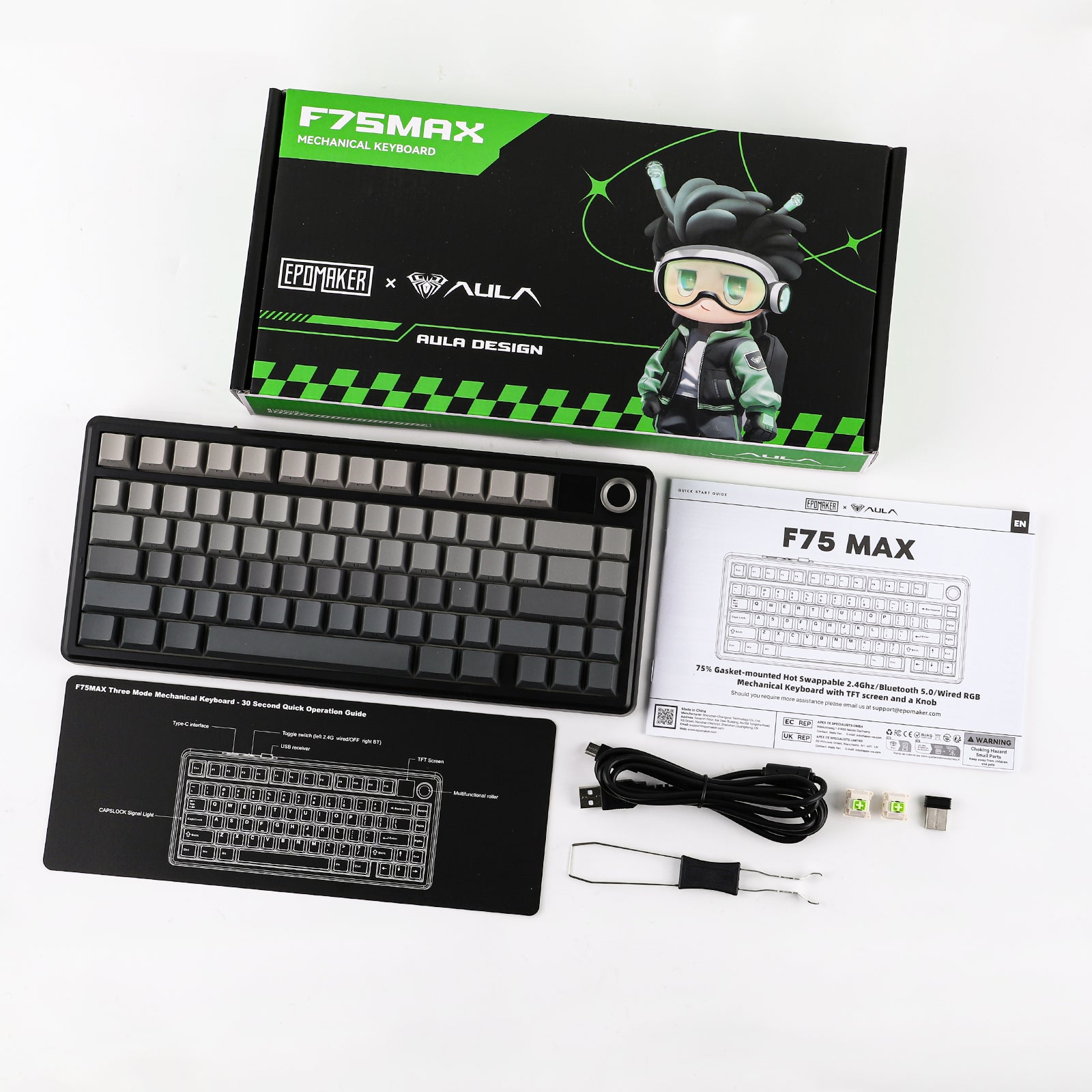 EPOMAKER X AULA F75 Max 75% Tri-Mode Mechanical keyboard
