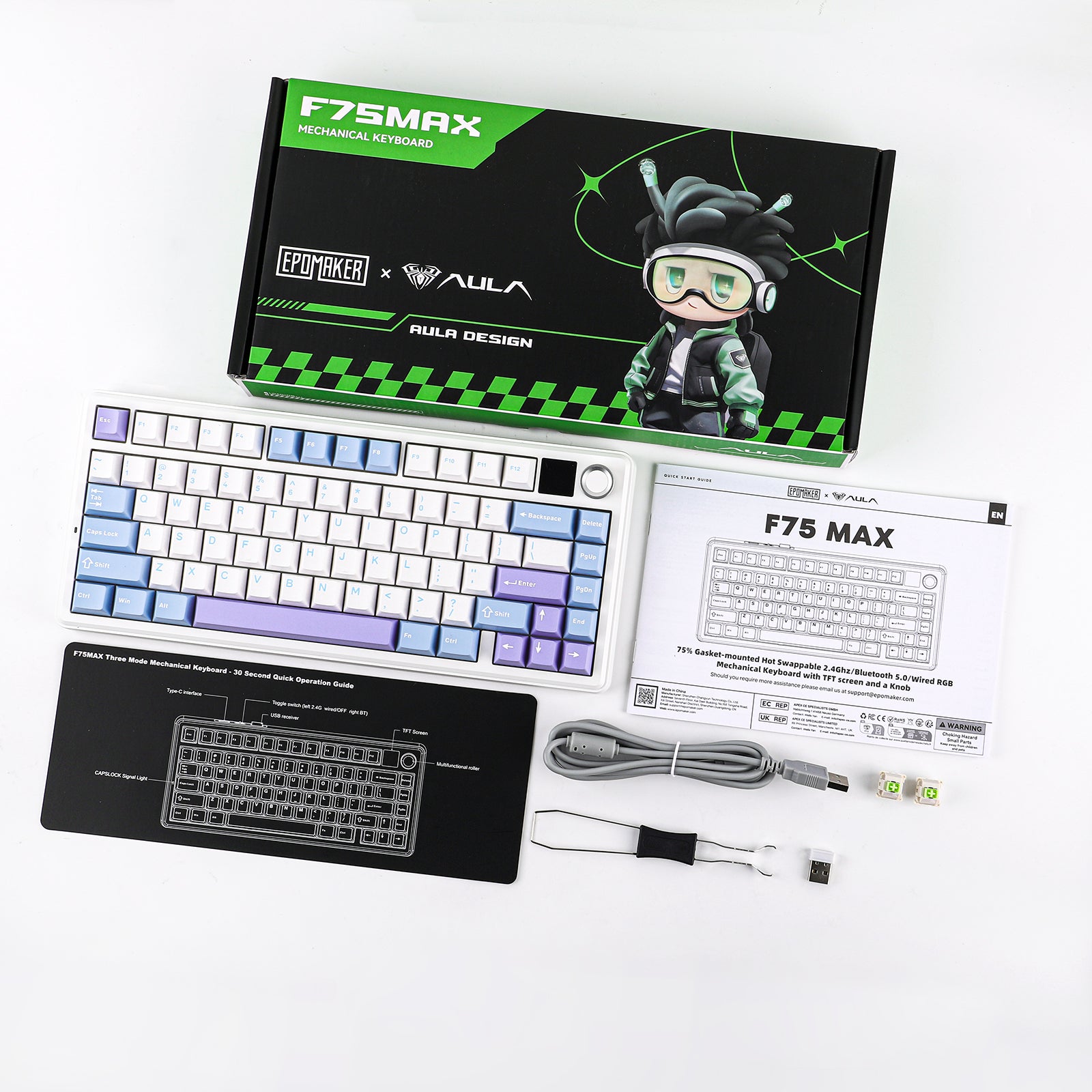 EPOMAKER X AULA F75 Max 75% Tri-Mode Mechanical keyboard