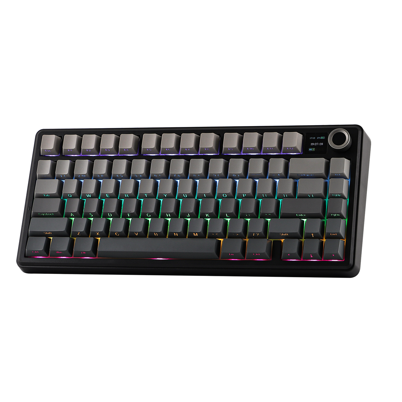 美品 EPOMAKER × AULA F75 メカニカルキーボード ブラック EPOMAKER X AULA F75 Max — 75% Tri-Mode, Sound Perfected
