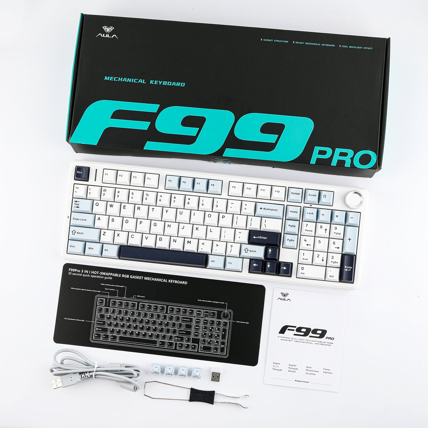 EPOMAKER x AULA F99 PRO — side profile view
