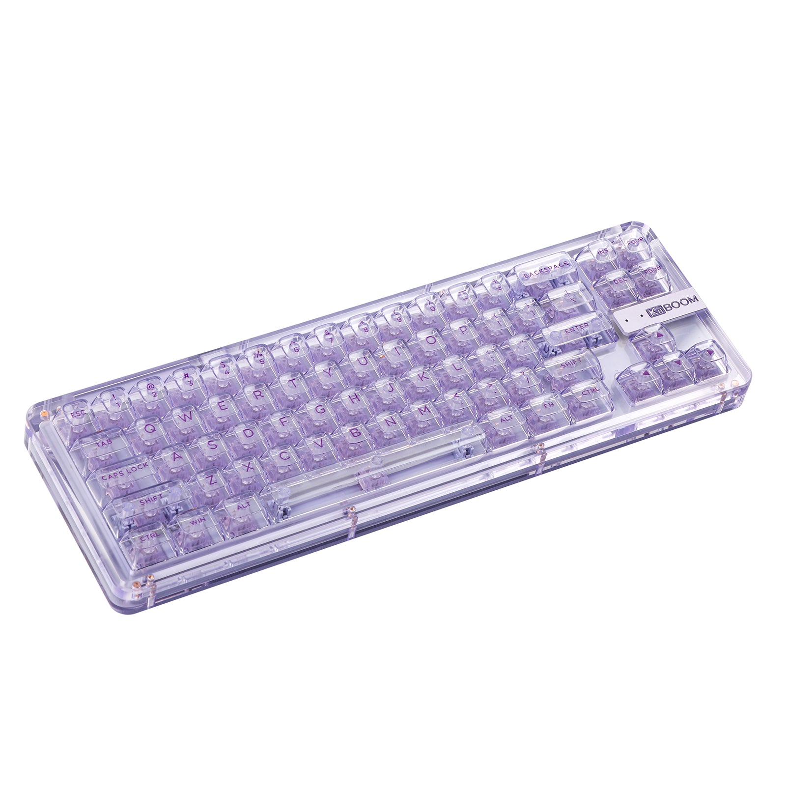 KiiBoom Phantom 68 キーボード本体 パープル 紫 KiiBoom Phantom 68 65% Hot Swappable Crystal Gasket-Mounted