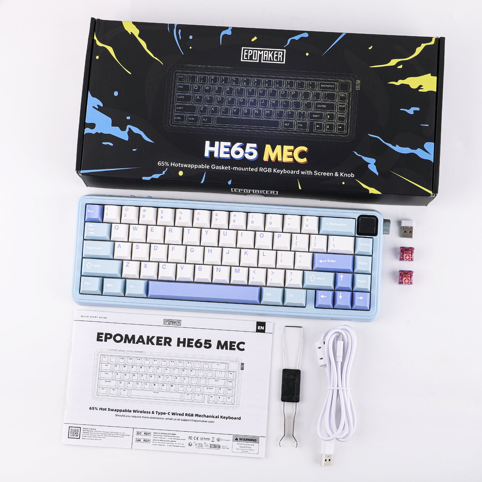 Epomaker HE65 Mec 65% Tri-Mode Mechanical keyboard