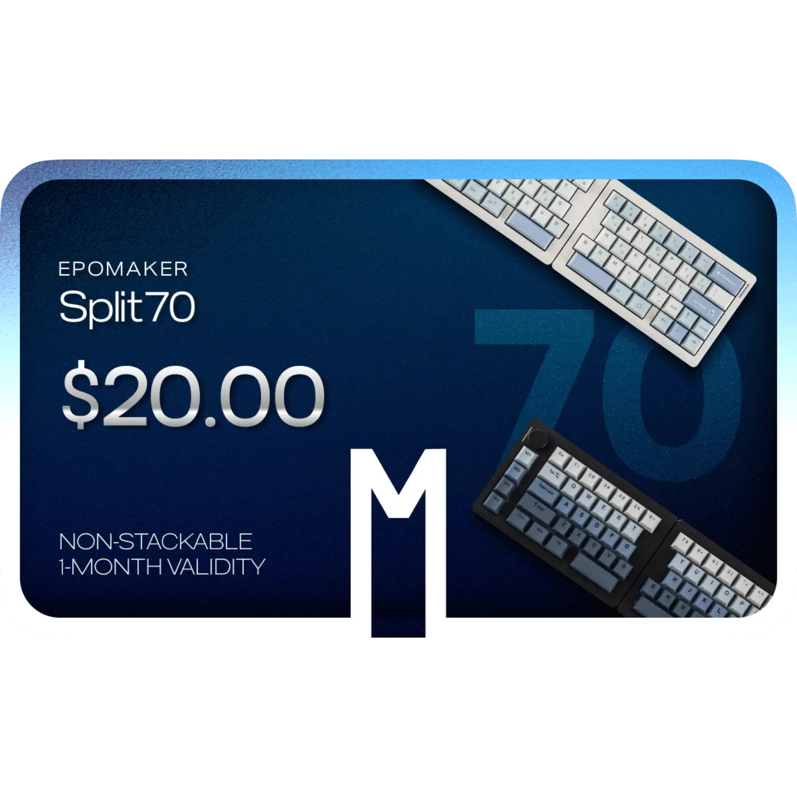 $1 Reservation Card for EPOMAKER Split70