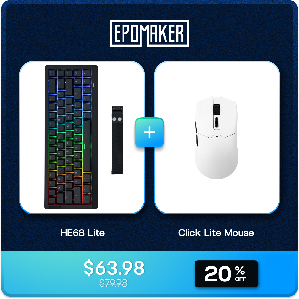 EPOMAKER HE68 Lite + EPOMAKER Click Lite Mouse Bundle