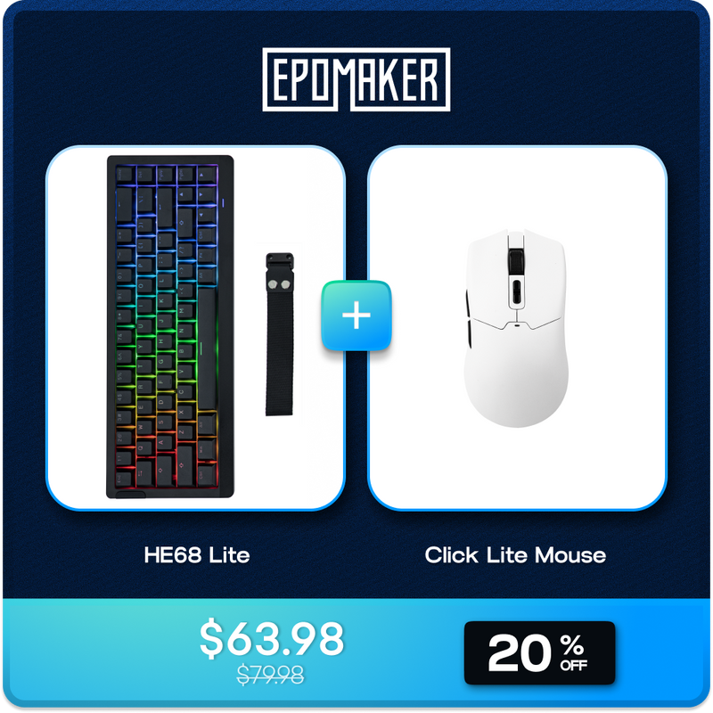 HE68 Lite + Click Lite Mouse Bundle