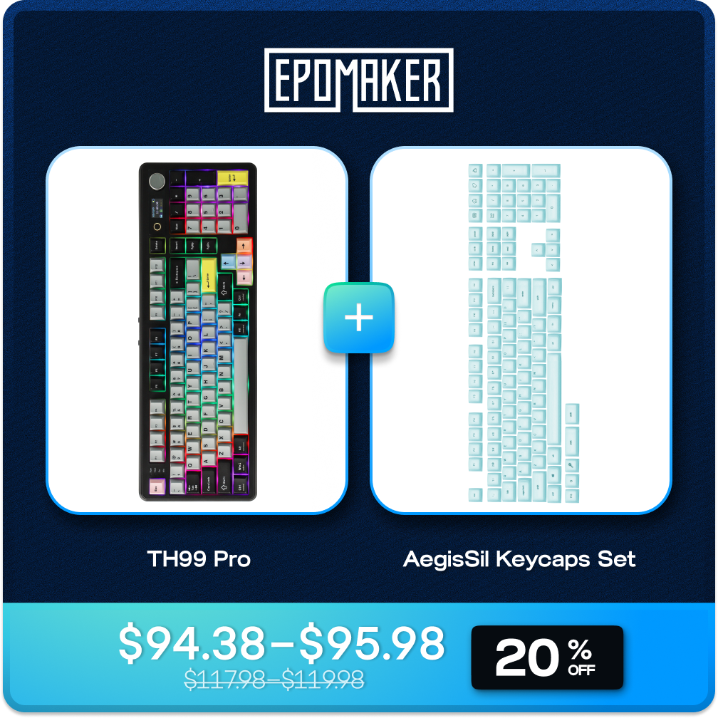EPOMAKER TH99 Pro + EPOMAKER AegisSil Keycaps Set Bundle