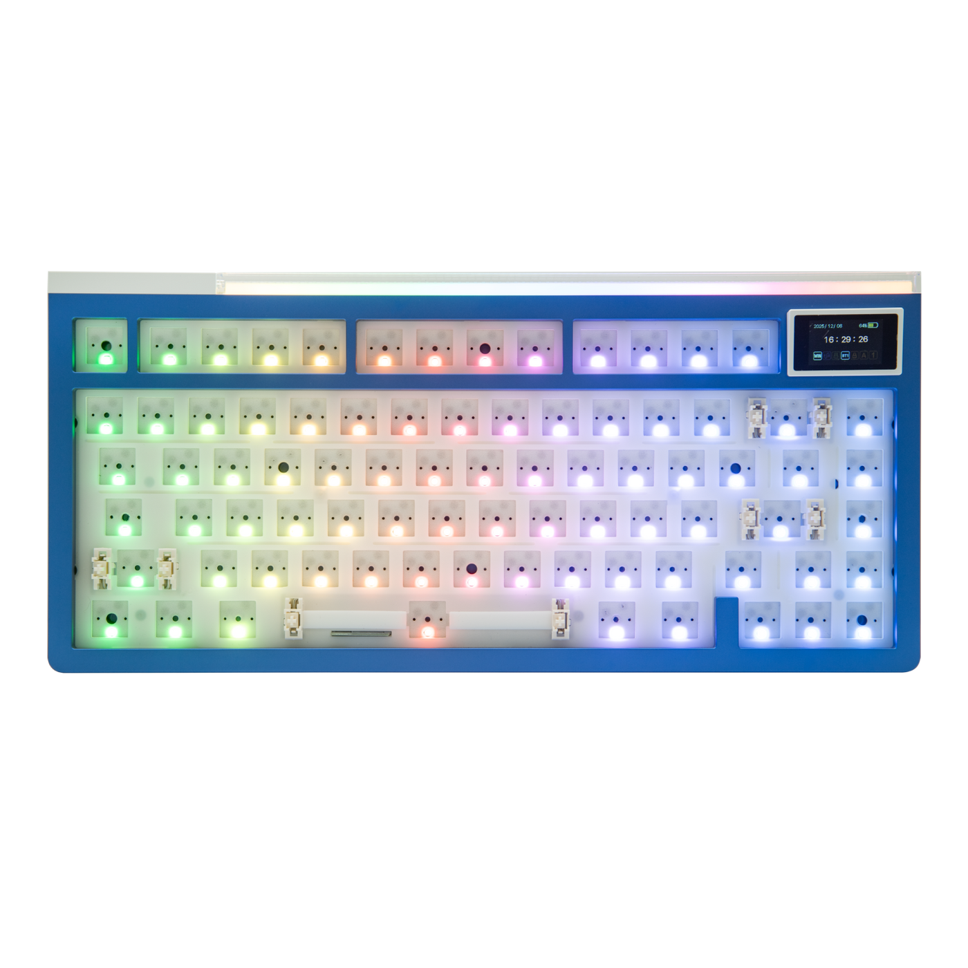 [GB-EXTRA IN STOCK] EPOMAKER GLOW75 DIY Kit — side profile view