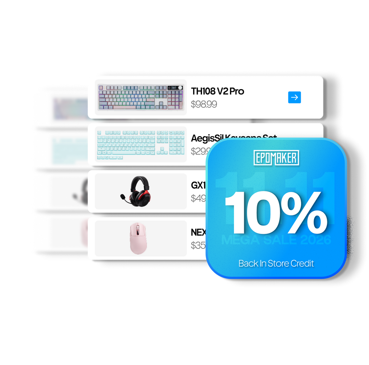 Almost over. 10% back in Store Credit.
