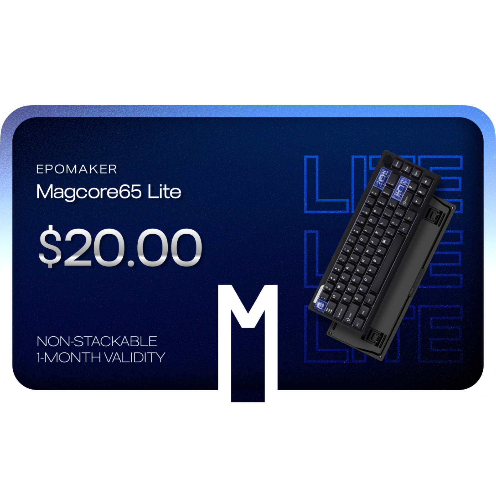 $1 Reservation Card for EPOMAKER Magcore65 Lite