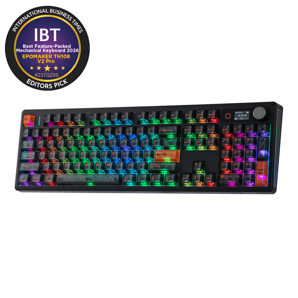 EPOMAKER TH108 V2 PRO — 100% Wireless Keyboard, Gasket-Tuned Sound EPOMAKER TH108 V2 PRO — 100% Wireless Keyboard, Gasket-Tuned Sound