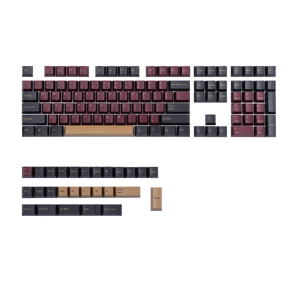 Red Blue Samurai Keycaps Set