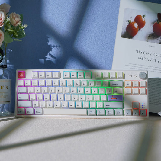 CSGO Printstream Themed Mechanical Keyboard TKL, Red Switches,  Hotswappable, RGB 