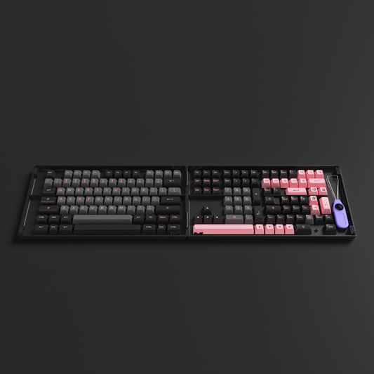 AKKO Black & Pink ASA Keycaps Set