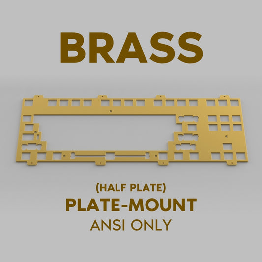 Class80 - Brass Half Plate for Plate-Mount Stabilizer (ANSI Only)