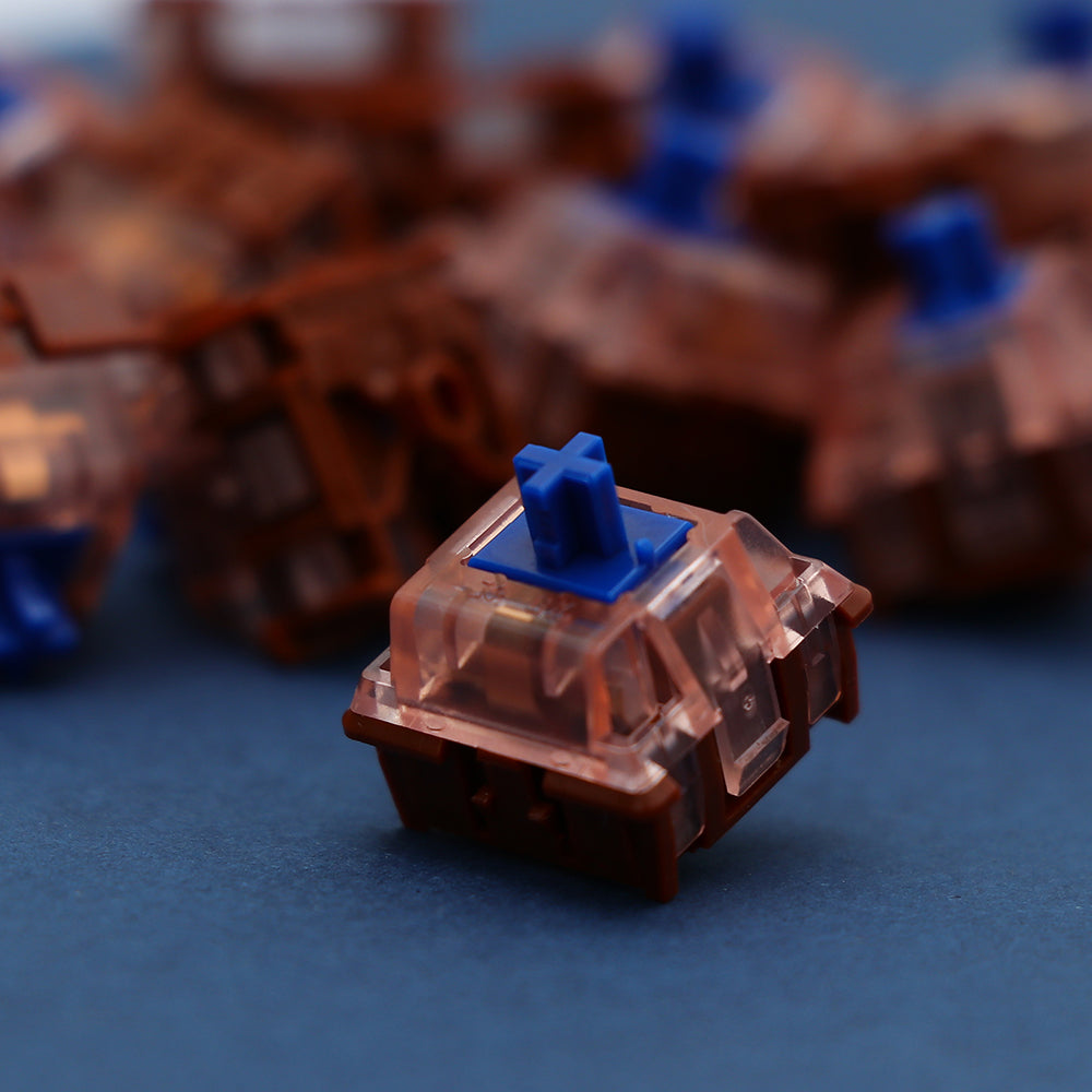 Epomaker Chocolate Optical Switch Set — side profile view