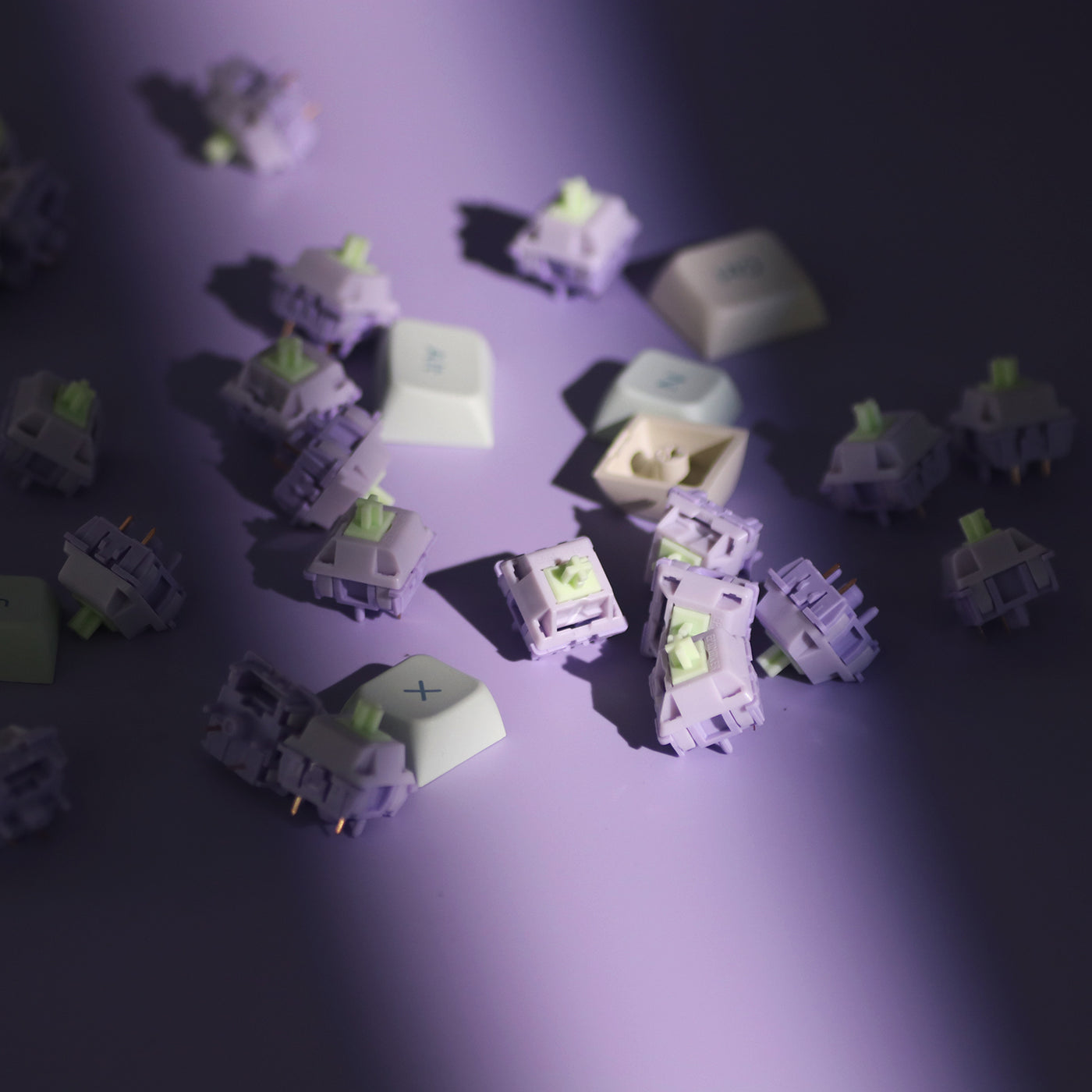 EPOMAKER Wisteria Switches Set — angled product view