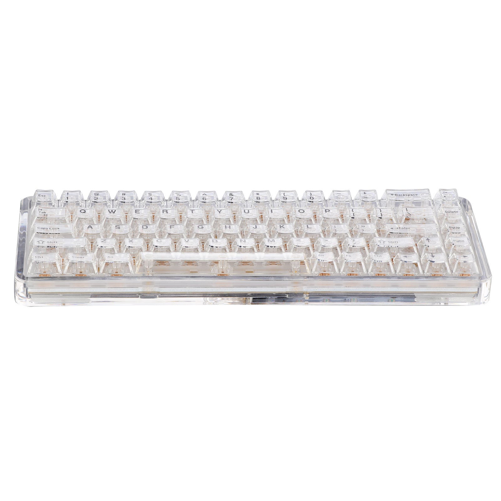 キーボード EverGlide Su68 Transparency Everglide SK68 Acrylic Translucent Keyboard – everglidekeyboard